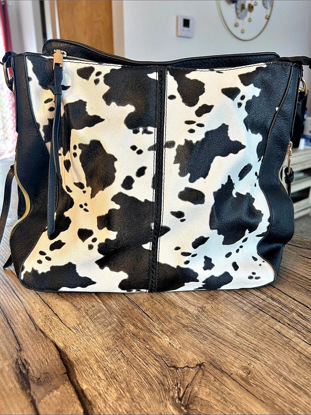 Cow Print Shoulder Bag